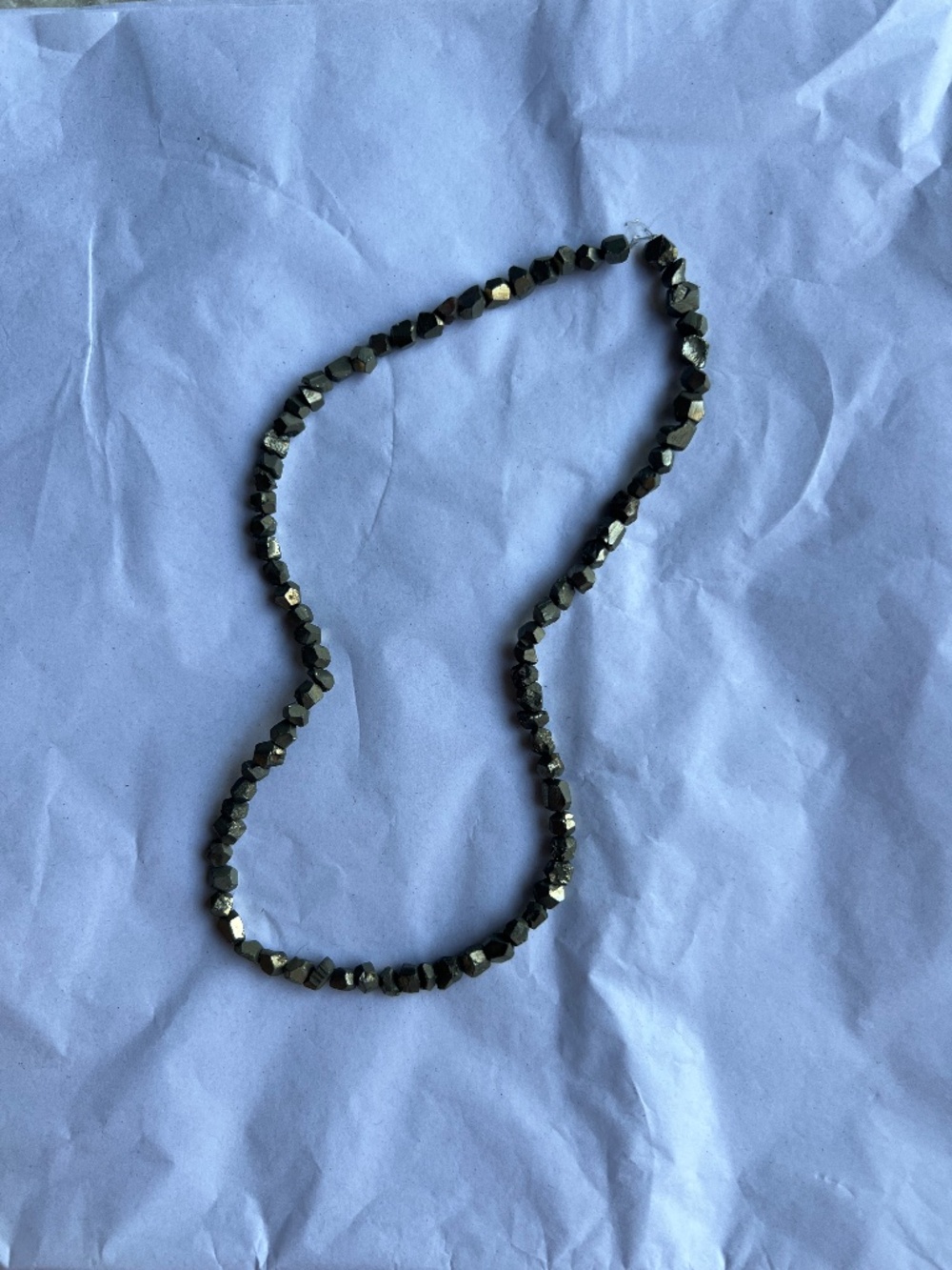 Pyrite Nugget Beads for Jewelry Making - 83 Beads